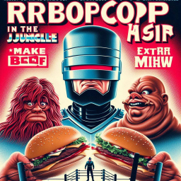 ROBOT COPS SERVING MEAT IN THE JUNGLE