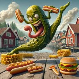 PICKLE SLAMMING HOT DOGS LIKE A BOSS