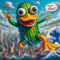 PICKLE MONSTER SLAPPING CITIES LIKE A BITCH