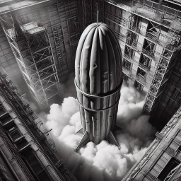 ROCKETS SHOVING THEIR NOZZLES INTO THE VOID