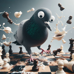 PIGEON CRUSHING CHESS LIKE A FAT KID ON CAKE