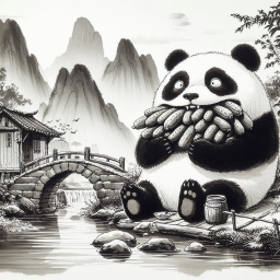 PANDA CHOKING ON CUCUMBER DICK PILES